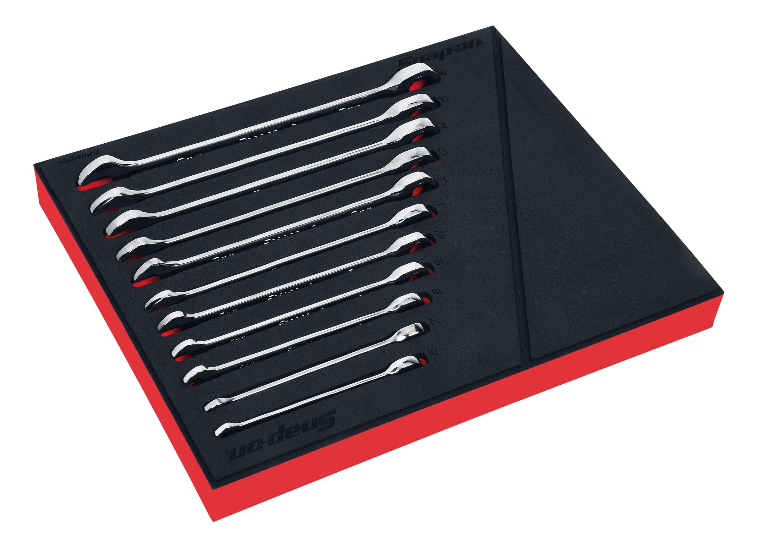 11 pc 12-Point Metric Flank Drive® Plus 0° Offset Non-Reversing Ratcheting Combination Wrench Foam Set (6–16 mm) | SOXRM01FBRA 11 pc 12-Point Metric Flank Drive® Plus 0° Offset Non-Reversing Ratcheting Combination Wrench Foam Set (6–16 mm) | SOXRM01FBRA